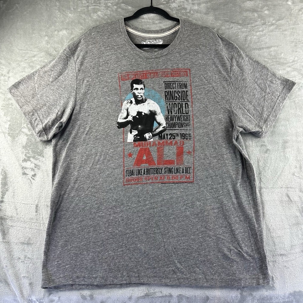 Old Navy T-Shirt Men's XXL Gray Muhammad Ali Collectabilitees